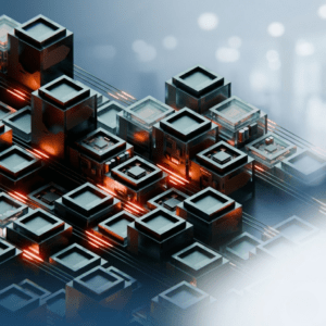 Estructura modular de contenedores y flujos de datos para la guía de implementación de IBM Knowledge Catalog en Bidatia.