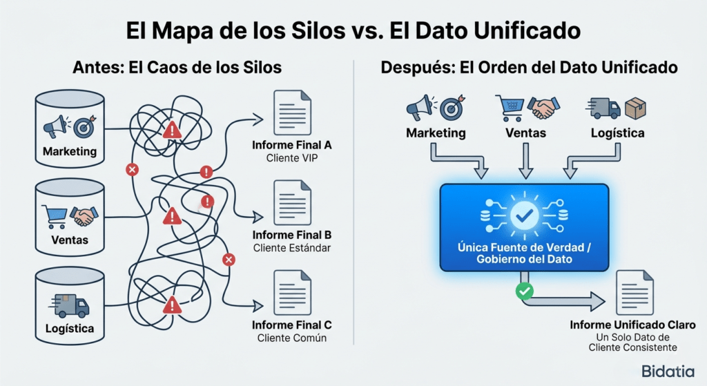Estrategia empresarial de gobierno del dato para optimizar procesos